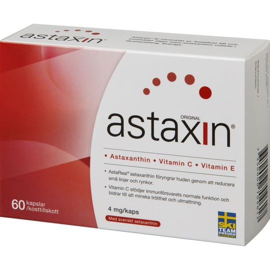 Astaxin Classic Astaxanthin Vitamin C & Vitamin E 60 kapslar