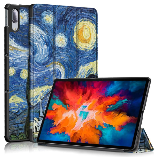 Lenovo Tab P11 Pro - Tri-Fold Fodral - Brush Painting