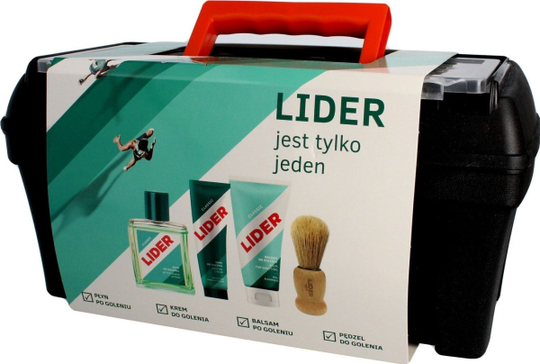 Wars Lider Gift set - Classic box (water after/gol 100ml + shaving cream 65g + aftershave balm 100ml + brush)