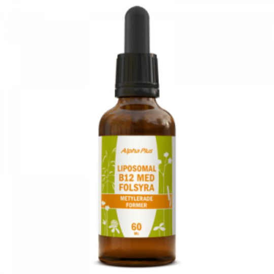 Liposomal B12 med Folsyra 60 ml Alpha Plus