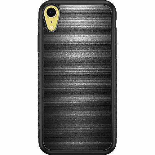 iPhone XR Svart Skal Brushed Metal