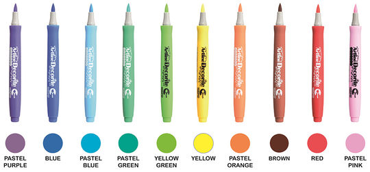 Artline Decorite Brush Markers - Carnival - 10 st