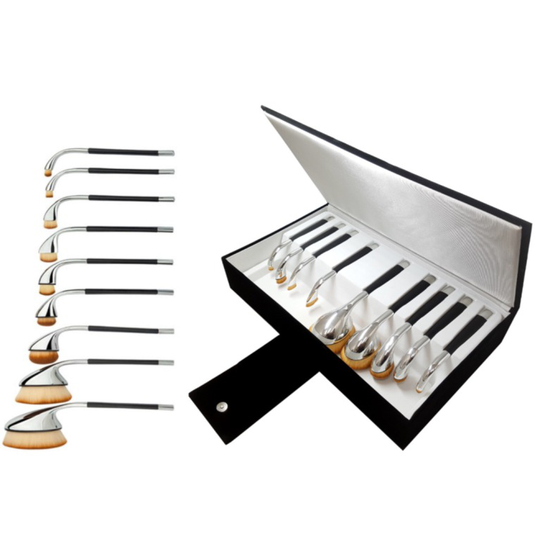 Golf Sminkborst Set Silver HD oval