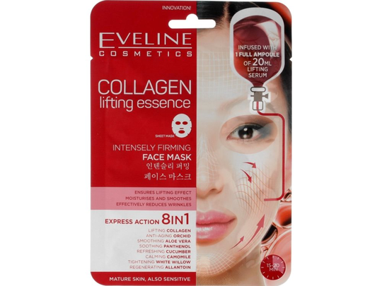 Eveline Sheet Mask Collagen 8in1 tightening face mask