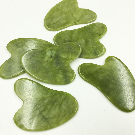 1st-Natural Gua Sha Jade Board-Skrapmassage - jadeskrapa - guasha
