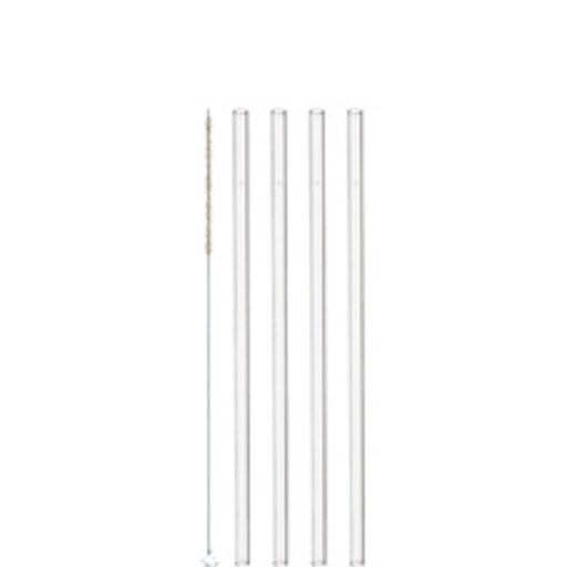 Sugrör Glas 23cm 4-pack Inkl Borste