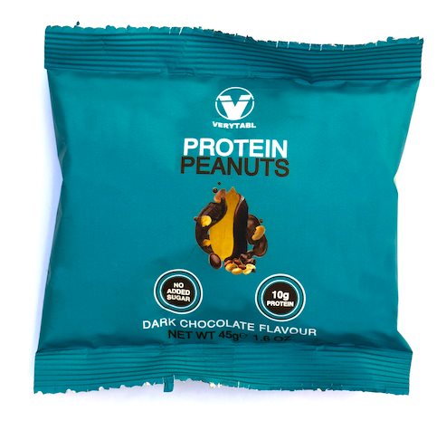 Jordnötter med choklad och protein ( 45g x 4)