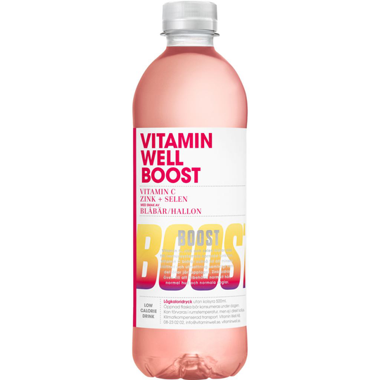 Vitamin Well Boost Hallon & Blåbär Summer Edt 2021 500 ml