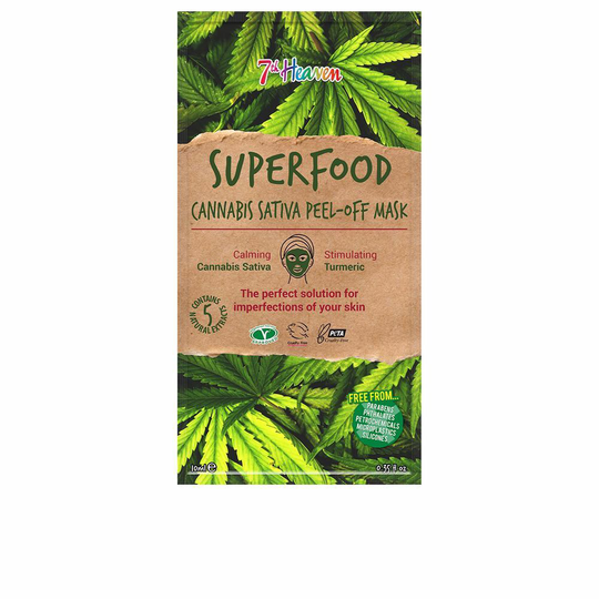 Exfolierande ansiktsmask 7th Heaven Superfood Cannabis (10 ml)