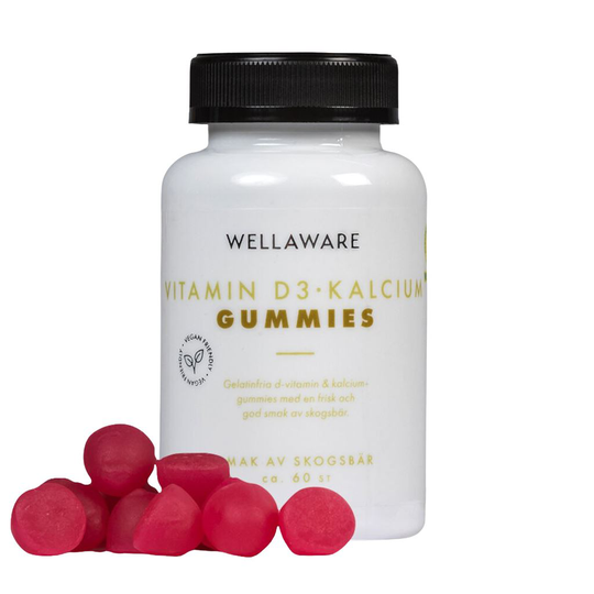 WellAware Vitamin D3 & Kalcium Gummies 60 tuggtabletter
