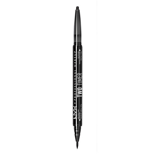 NYX Professional Makeup Two Timer - Dual Ended Eyeliner - Jet Black