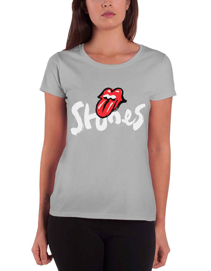 The Rolling Stones T Shirt No Filter Tour Brush Strokes Official Womens Grey