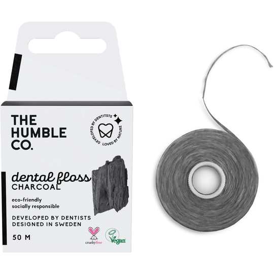 Humble Brush Dental Floss 50 M Charcoal