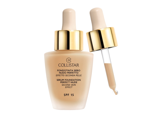 Collistar Serum Foundation Perfect Nude SPF15 Second Skin Effect face foundation 5 Ambra 30ml