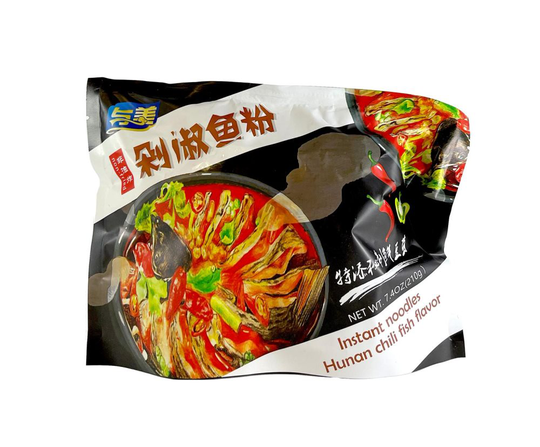 Snabbnudlar Hunan Chili Fisk 210g Yumei Kina