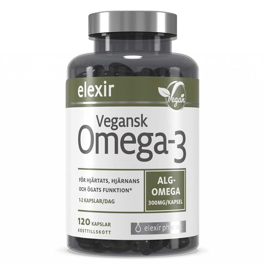 Vegan Omega-3, 120 caps, Omega-3 & Fettsyror