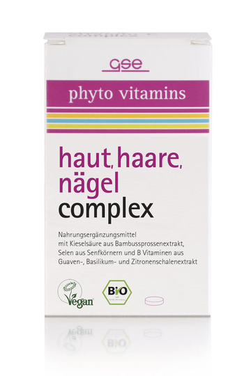 GSE hud, hår, nagelkomplex (organiskt), 60 tabl. en 500mg, 30g