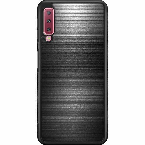 Samsung Galaxy A7 2018 Svart Skal Brushed Metal