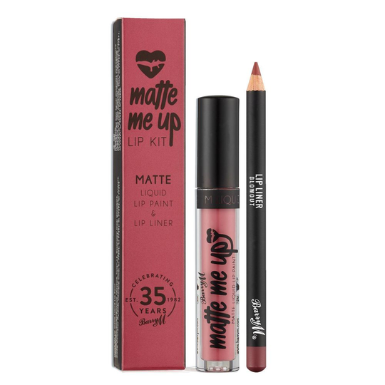 Barry M Veganfriendly Gloss Matte Me Up Lip Paint Kit-Blowout
