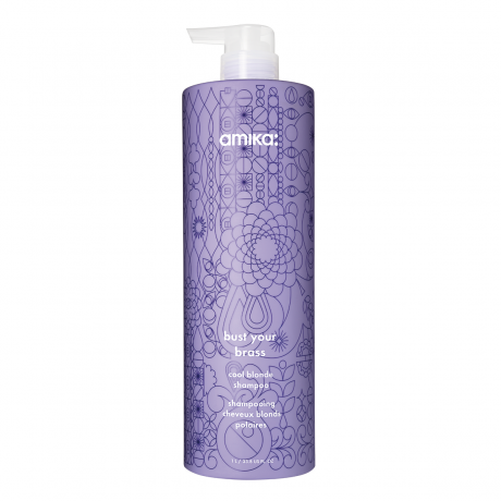Amika Bust Your Brass Cool Blonde Shampoo 1000ml