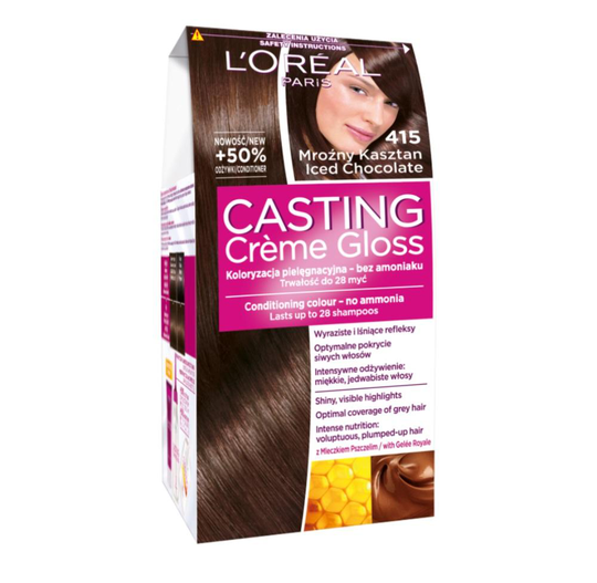 Casting Creme Gloss coloring cream 415 Chestnut 1op frosty.