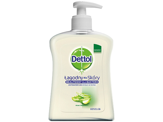Dettol 3028287, Hud, Flytande tvål, Aloe vera, Antibakteriell, Fuktgivande, Vitamin E, 250 ml
