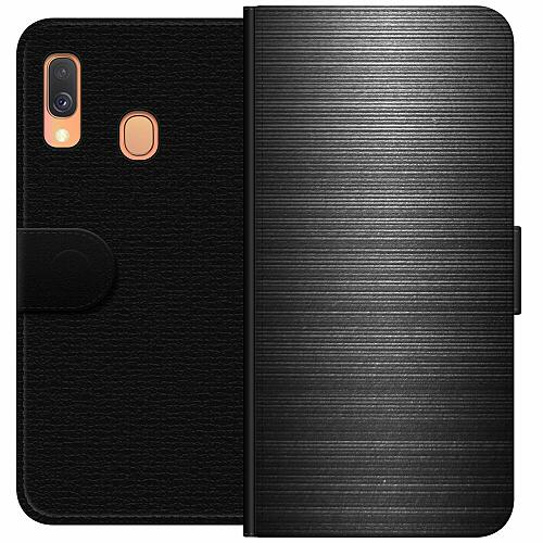 Samsung Galaxy A40 Plånboksfodral Brushed Metal