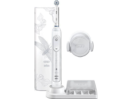 Oral-B Toothbrush Genius 10000N Rechargeable, For adults, Number of brush heads included 1, Number of teeth brushing modes 6, Lotus White