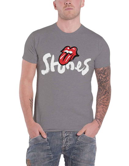 The Rolling Stones T Shirt No Filter Tour Brush Strokes Official Mens Grey