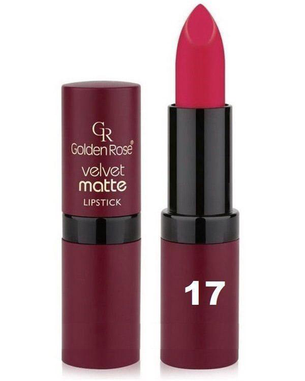 Golden Rose Velvet Matte Lipstick #17 Old Rose Pink