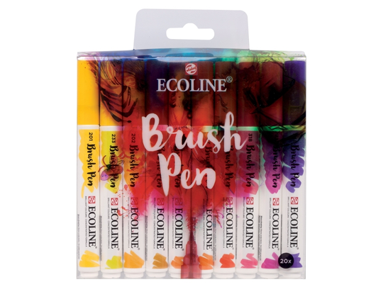 Ecoline Brush pen set | 20 colours