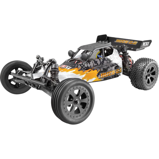 Reely Buzz 2.0 Borst motor 1:10 RC Bil nybörjare Elektrisk Rally 100% RtR 2,4 GHz inkl. batteri och laddningskabel