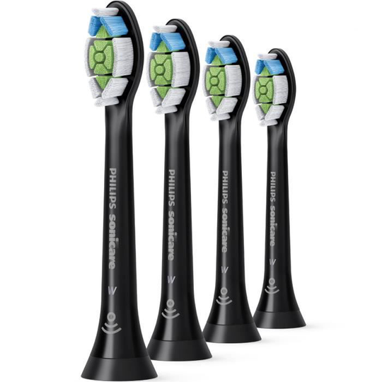 PHILIPS SONICARE W Optimal vit HX6064 / 11 Standardborsthuvuden - X 4- Svart