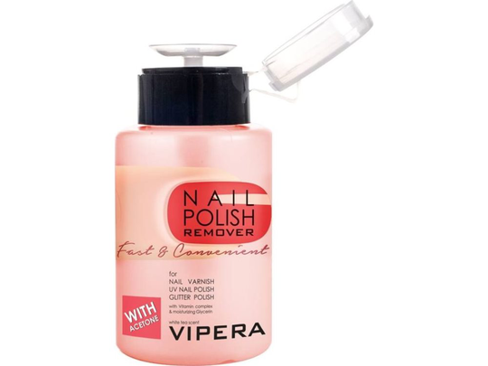 Vipera VIPERA_Nail Polish Remover Fast & amp; Convenient acetone-free nail polish remover with a complex of vitamins and glycerin 175 ml