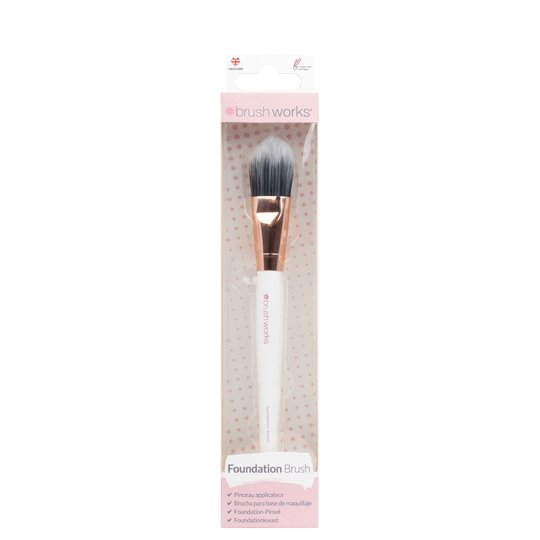 Brushworks Foundation Brush- Pink & Gold