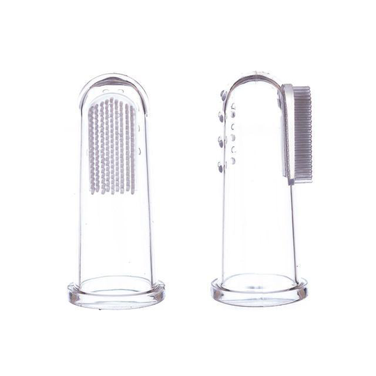 Fingertandborste av silikon - barnets första tandborste, 2-pack - Jack N'Jill