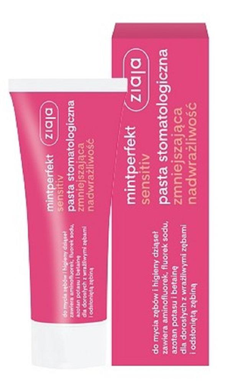 ZIAJA Mintperfekt Sensitive toothpaste 75ml dental hypersensitivity decreasing
