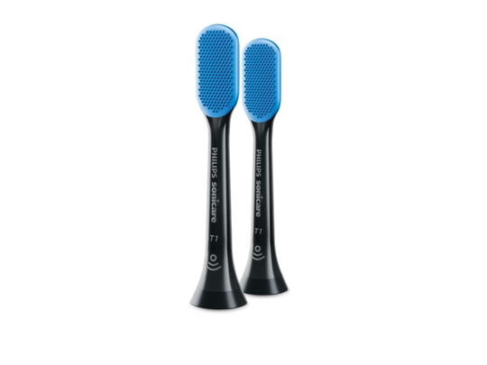 Philips Sonicare TongueCare+ HX8072/11, 2 styck, Svart, Blå