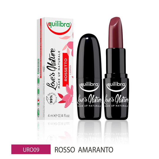 Equilibra Love's Nature Lipstick 09 Red Amaranth 4 ml