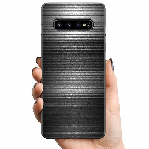 Samsung Galaxy S10 TPU Mobilskal Brushed Metal