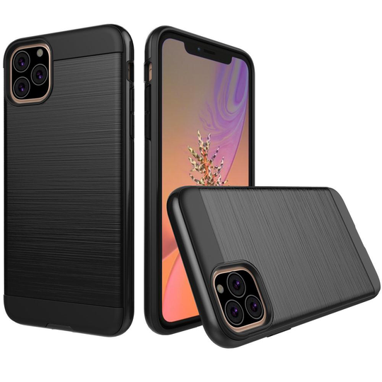 iPhone 11 - Brushed Hybrid Skal - Svart