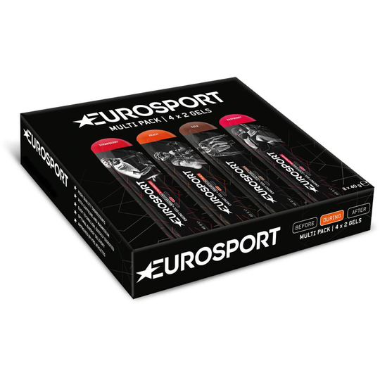 Eurosport Nutrition Multi Pack Gelbox 8 X 40G MIXED (8x2 Bars)