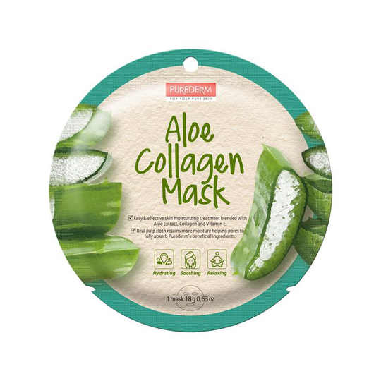 PUREDERM Collagen Mask Aloe Mask i p