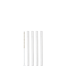 Sugrör Glas 15cm 4-pack inkl Borste