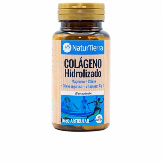 Kosttillskott Naturtierra Hydrolyserat kollagen (90 uds)