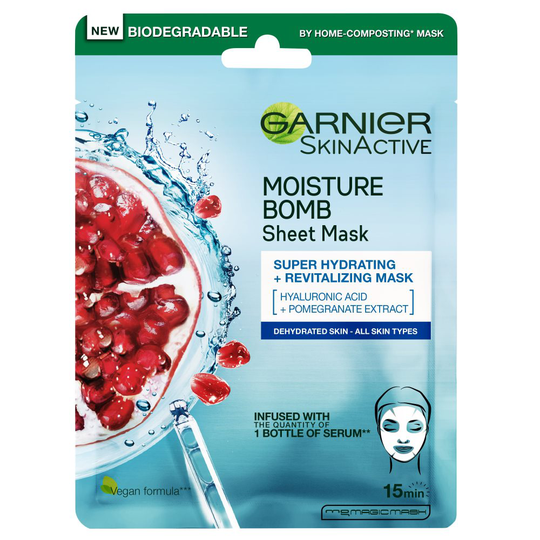 Garnier, Skin Active Moisture Bomb Tissue Mask,