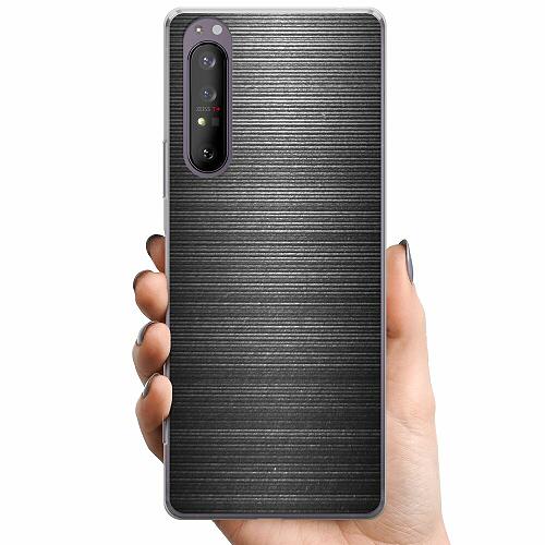 Sony Xperia 1 II TPU Mobilskal Brushed Metal
