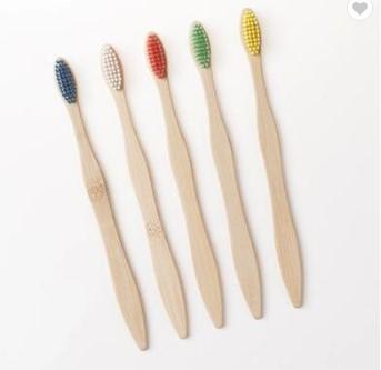 Miljövänliga tandborstar 5-pack, trä