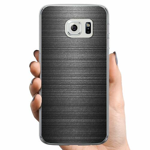 Samsung Galaxy S6 edge TPU Mobilskal Brushed Metal