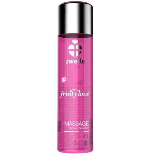 SWEDE FRUITY LOVE WARMING EFFECT MASSAGE OIL PINK GRAPEFRUIT WITH MANGO 60 ML.